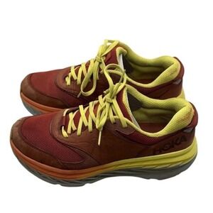 HOKA Bondi L Running Shoes Mens 9.5 Womens 10.5 Neon Yellow Cushioned Sneakers